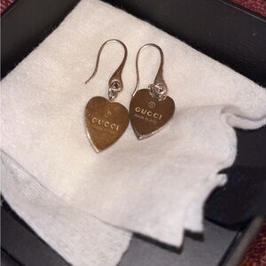 Gucci Heart Earrings Sterling Silver – Authentic, Boxed, Gently Worn W/Box